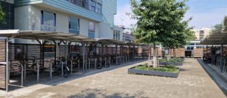 Überdachte Fahrradabstellanlagen