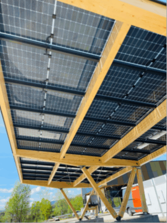 PV Anlage Holz