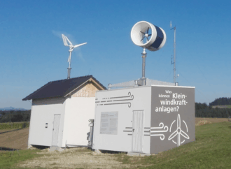 Kleinwindkraft (Gebäudemontage) im Energieforschungspark Lichtenegg
