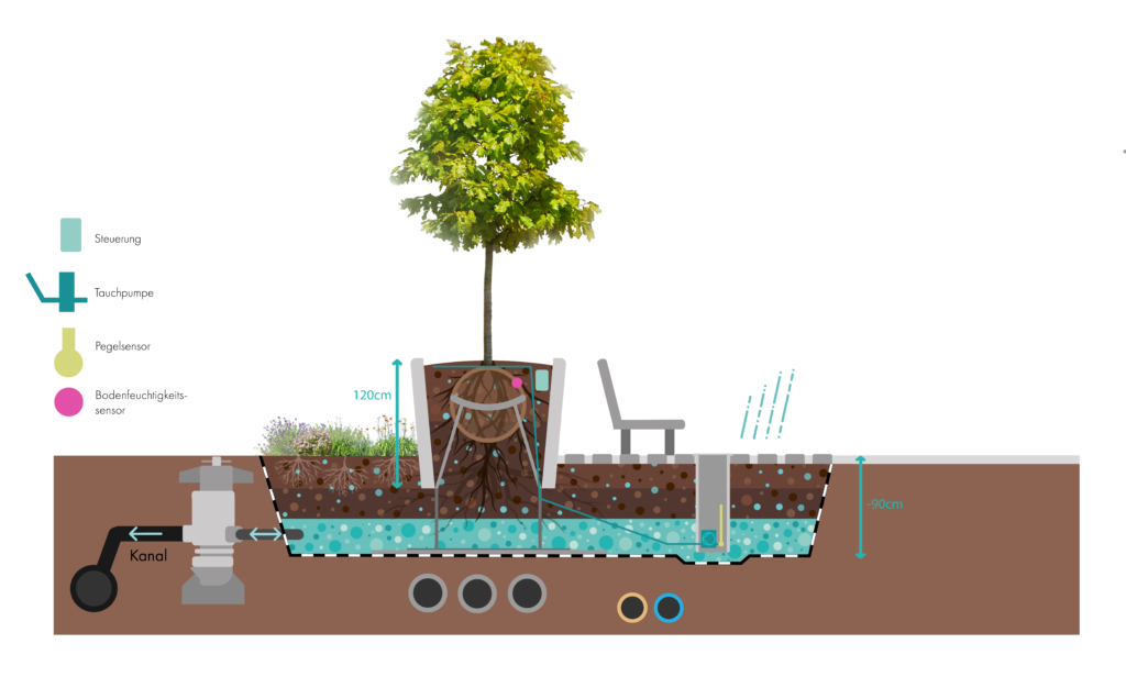 StreetTree Schnitt-Aufbau