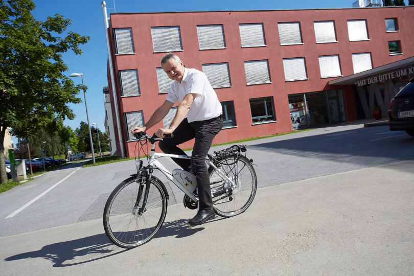 Fahrradfahrer in Weiz