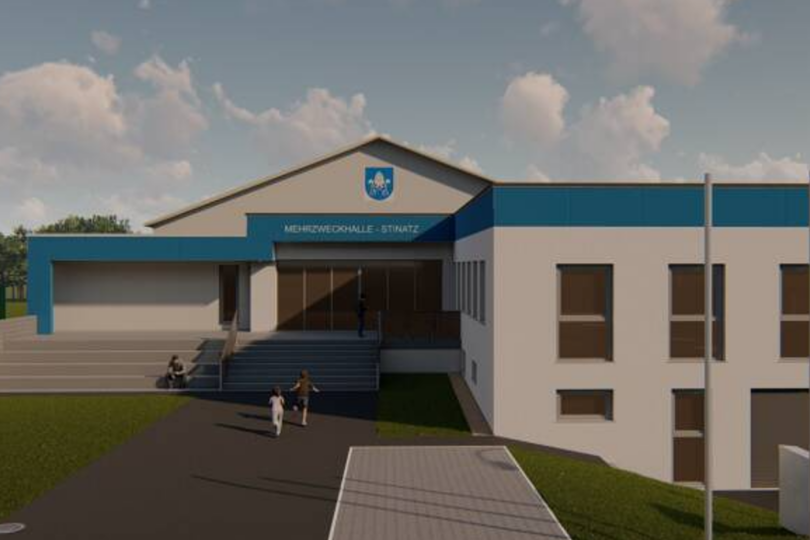 Mehrzweckhalle Stinatz von außen