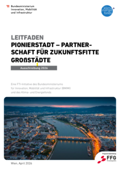 Die Titelseite des Leitfadens für die Ausschreibung 